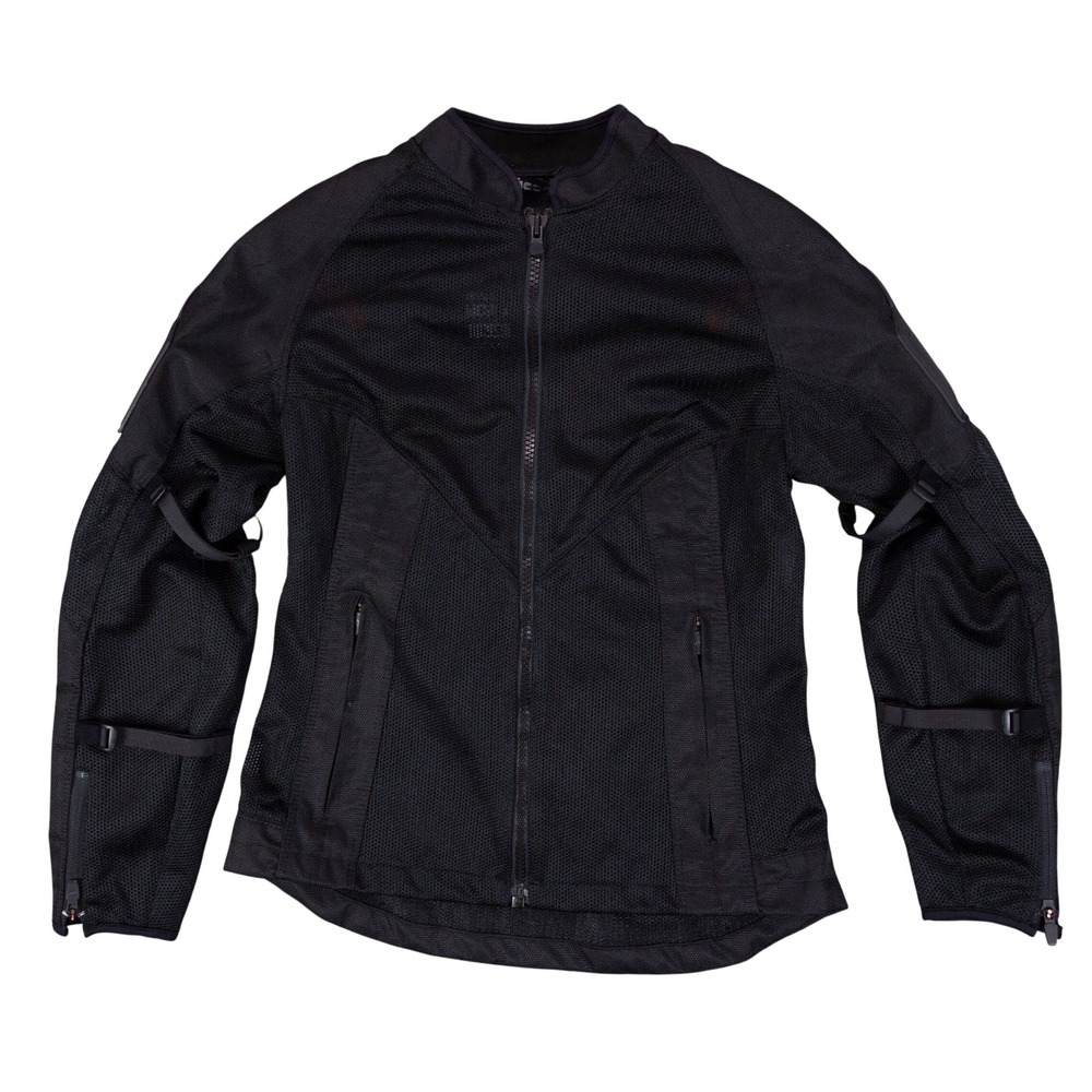 Icon Mesh AF Riding Jacket Womens L Black D3O Armored Warm Weather Motorcycle
